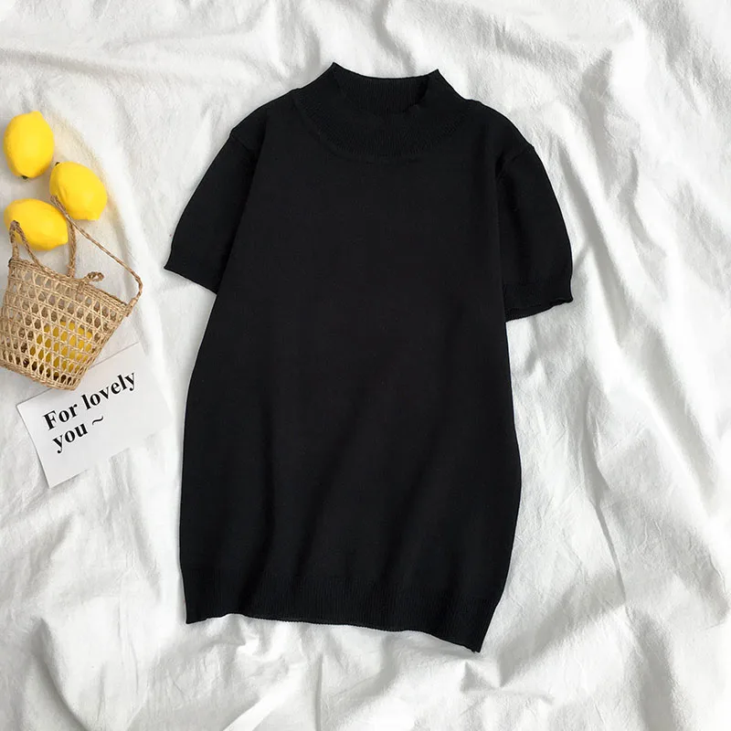 

Новинка 2021, повседневная женская футболка с коротким рукавом и круглым вырезом