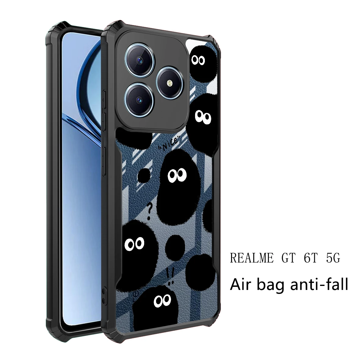 Для Realme C61 C63 C65S C67 C53 C51S C55 C35 C33 C31 C30S C21Y C25Y 25S C12 C21 C11 C17 C15 C3 C2 C1 противоударный чехол