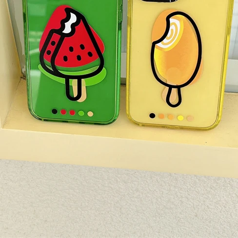 

Ice Lolly Glitter Acrylic Phone Case Cover for IPhone 14 13 12 11 15 Pro Max Case for IPhone 15 Pro Max