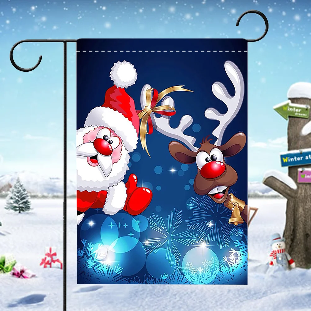 

Flags Flag Holiday Garden Banner Large House Outdoor Sign Decorative Lawn Snowman
