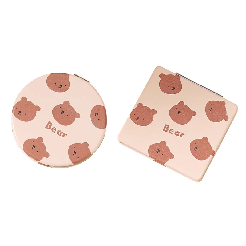 Компактное Карманное цветочное мини-зеркало для макияжа Портативное