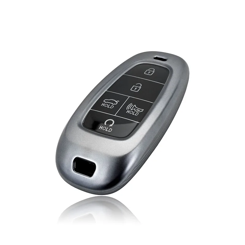 Автомобильный держатель для ключей, чехол для Hyundai Tucson Solaris Sonata Hybrid NEXO NX4 Santafe Dn8 4 5 7 кнопок 2020 2021 2022, аксессуары