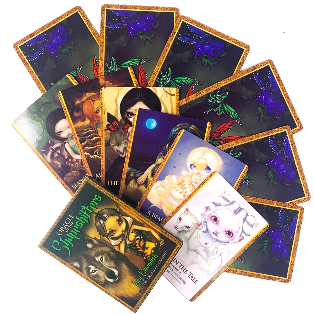 

Weird and Ethereal Comic Laurie Dark Shapeshifters Tarot Cards Exquisite Card Pdf Guide In English Board Games for Adults