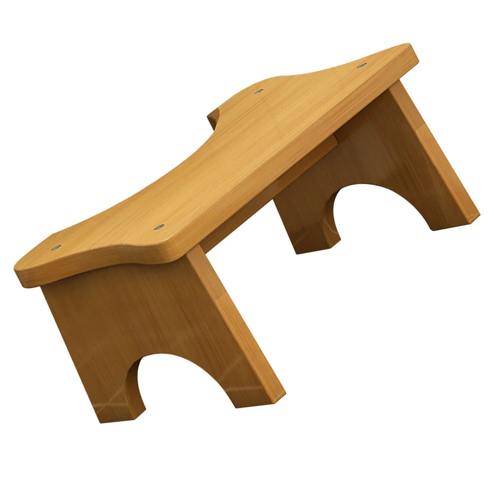

1pc Bathroom Toilet Footstool Wooden Step Stool Children Standing Stool
