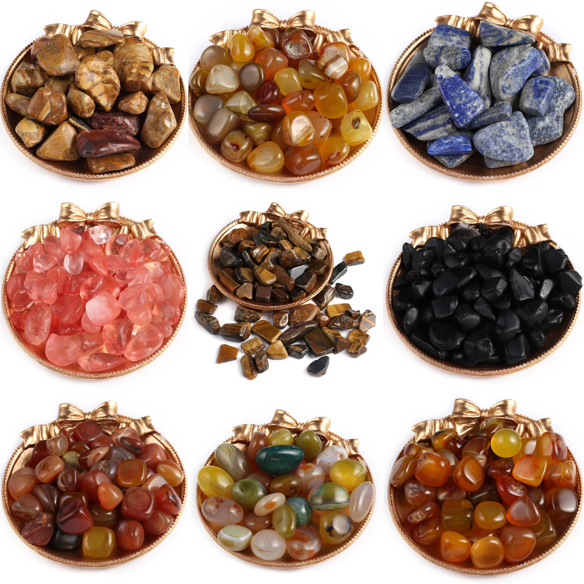 

100g Natural Irregular Crystal Quartz Rock Reiki Healing Ore Ornament Mineral Energy Stone for Garden Fish Tank Decoration Stone