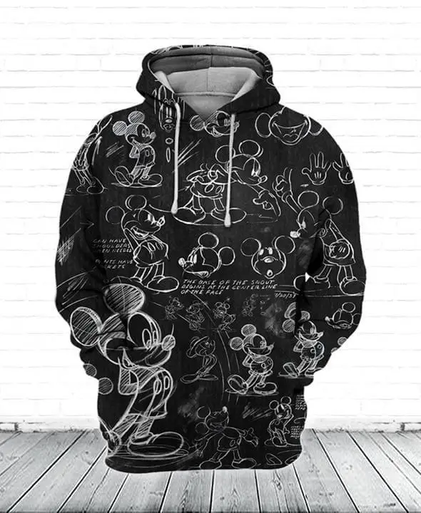 

Unifinz DN Hoodie MM Hoodie MM Drawing Black White Hoodie 2022