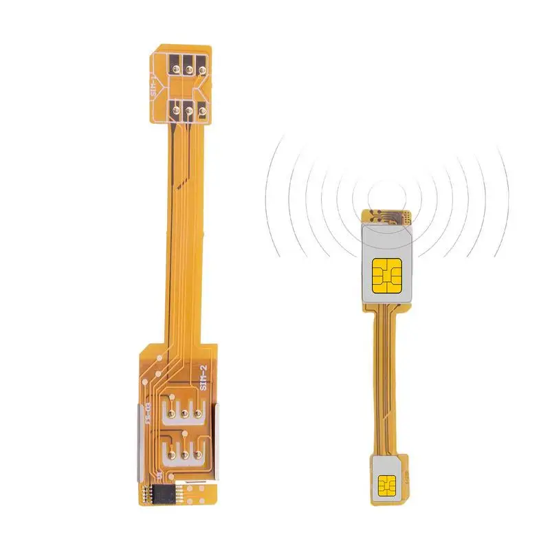 

Sim Slot Dual SIM Card AdapterWith Online Switching Functions Adapter For All Mobile Phones Dual Standby Function IOS