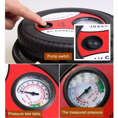 

Hot Sale Air Compressor Tire Inflator 12V DV Car Pump For Bicycle and Other Inflatables Portable Air Pump Easy to Carry