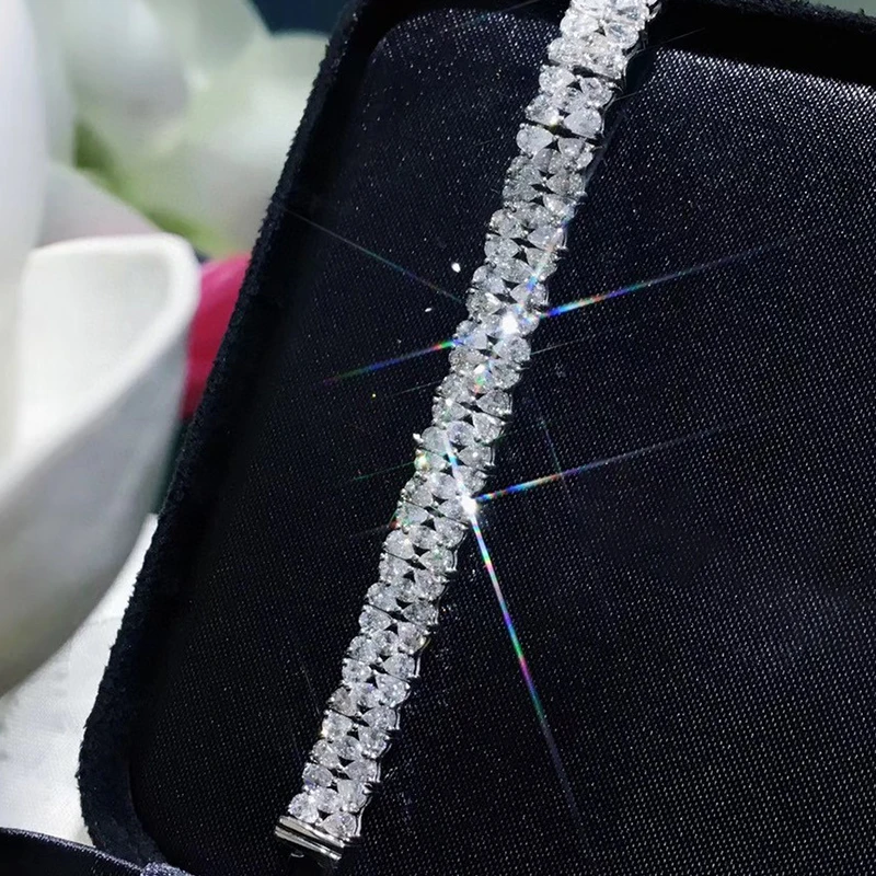 Aazuo 18K Изящные Ювелирные изделия из белого золота настоящие бриллианты 7 0 карат