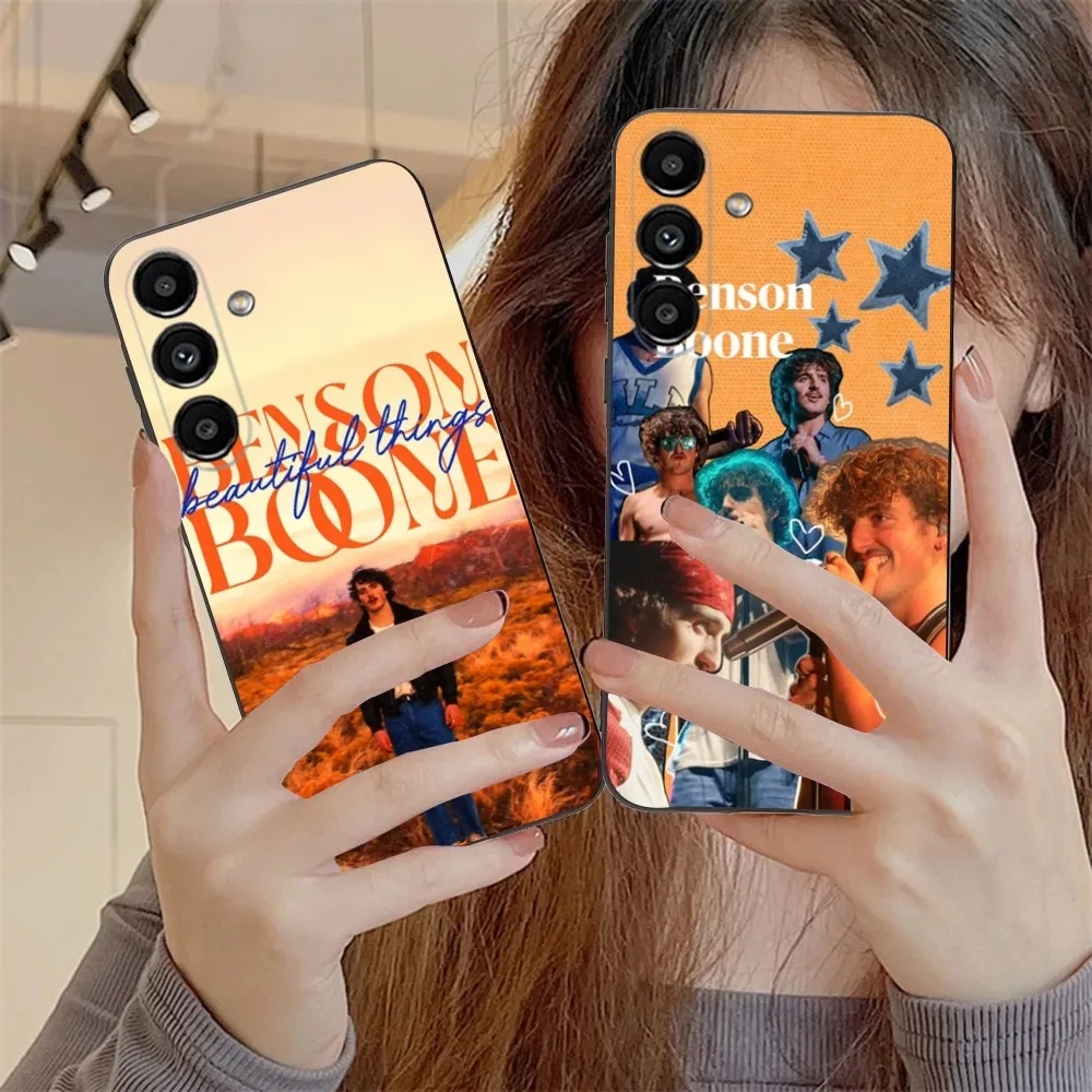 B-Benson Singer B-Boone Phone Case For Samsung S24 S21 S22 S23 S30 Ultra S20 Plus Fe Lite Note 10 9 5G Black Soft Cover