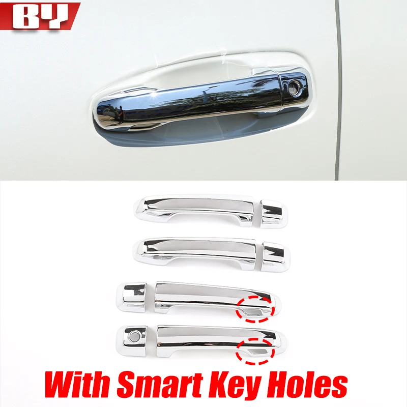 

Для Toyota Prado 150 Land Cruiser Prado J150 2010-2019 LC150 LC200 ABS глянцевая черная накладка на дверную ручку, автомобильные аксессуары