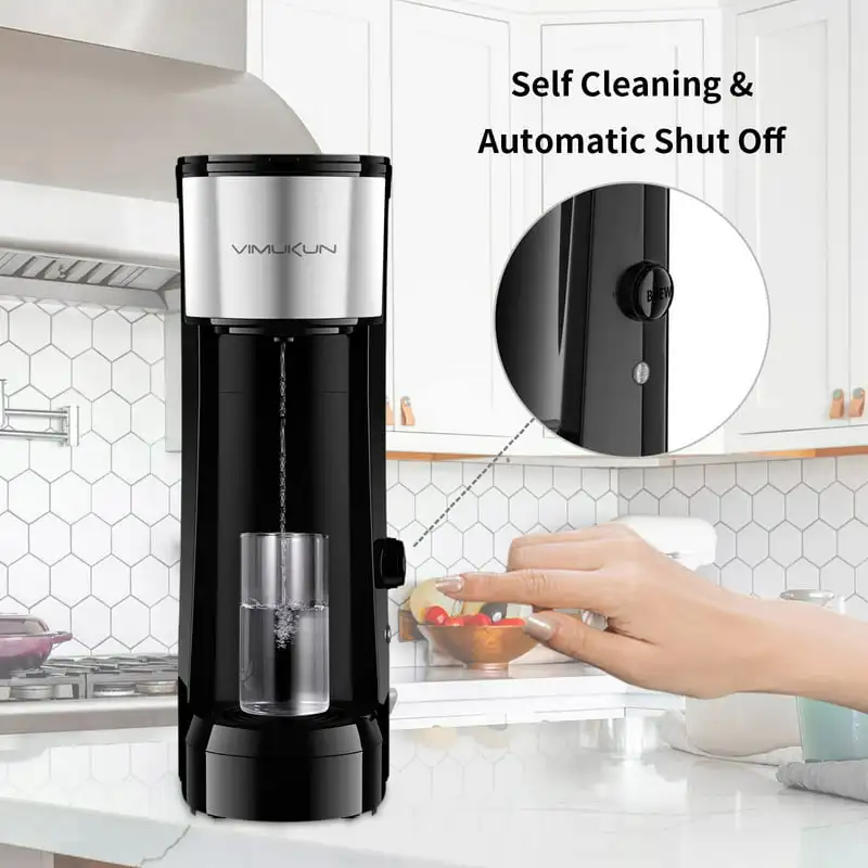 

Serve Coffee Maker Coffee Brewer Compatible with K-Cup Single Cup Capsule, Single Cup Coffee Makers Brewer with 6 to 14oz Reserv