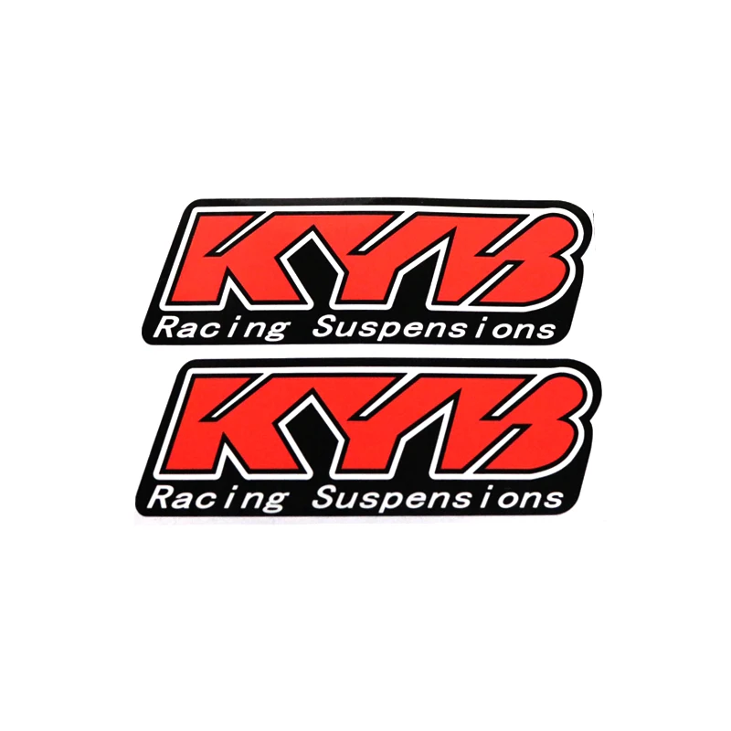 

2 шт./лот автомобильный Стайлинг виниловая наклейка на окно заднего вида для мотоцикла светоотражающие наклейки для KYB подвеска KYB гоночная подвеска