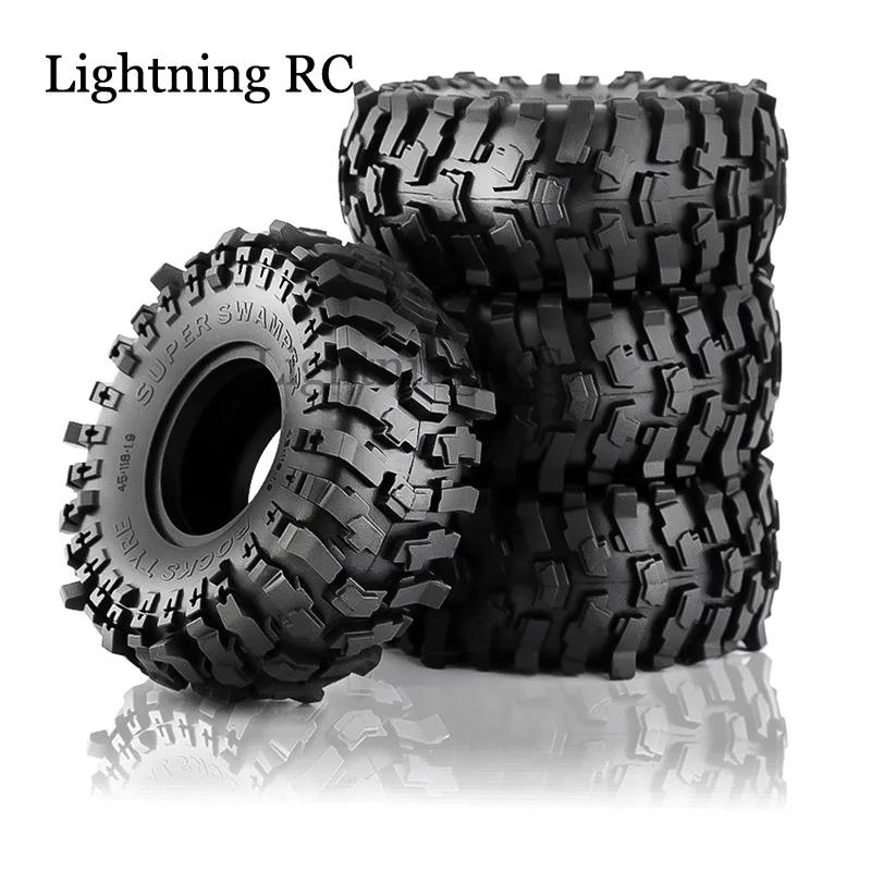 

4 шт. 118*45 мм 1,9 дюйма резиновые шины для колес 1:10 RC Rock Crawler Axial SCX10 SCX10 II 90046 AXI03007 TRX-4 RBX10