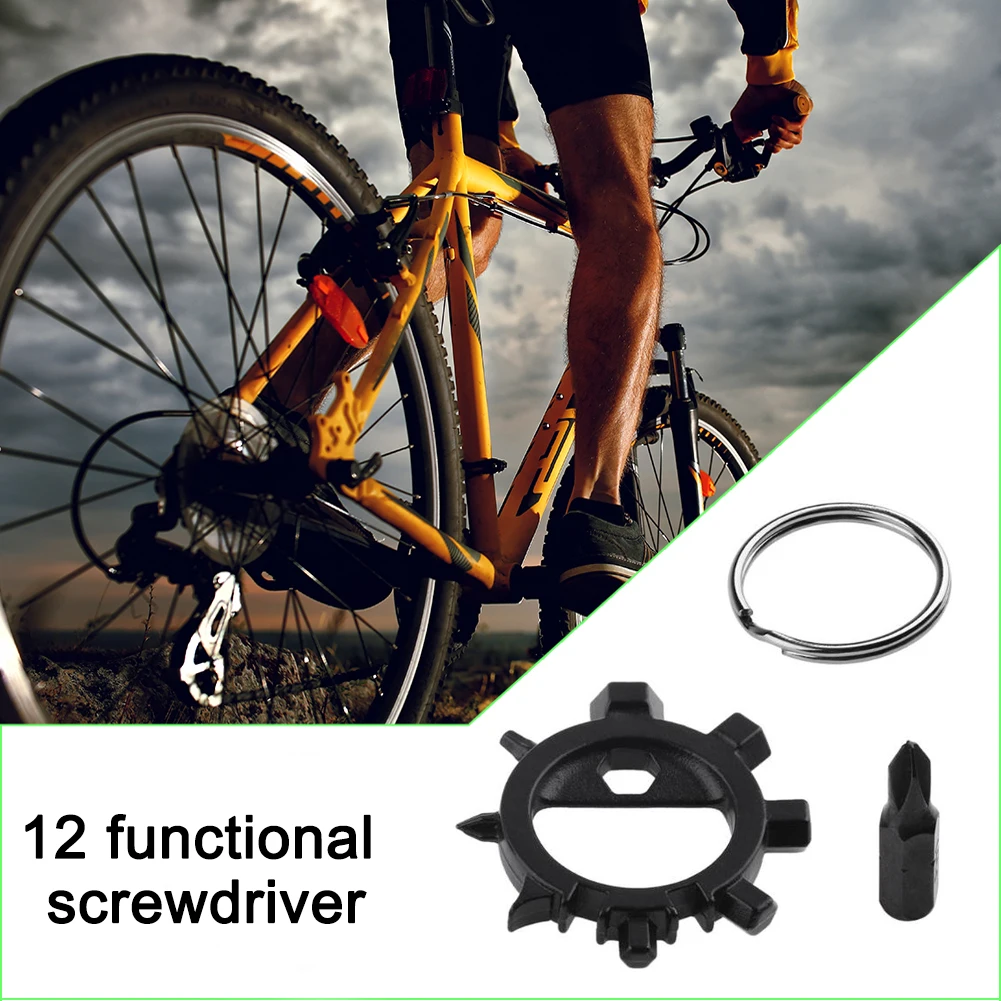 

Bicycle Repair Tools Stainless Steel 12 in 1 Multitool Bottle Opener Screwdriver for Outdoor Caring Personal Bicycle Supply