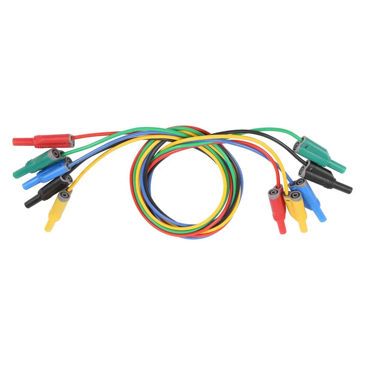 5 шт. силиконовые Тестовые провода с вилкой типа банан 4 мм