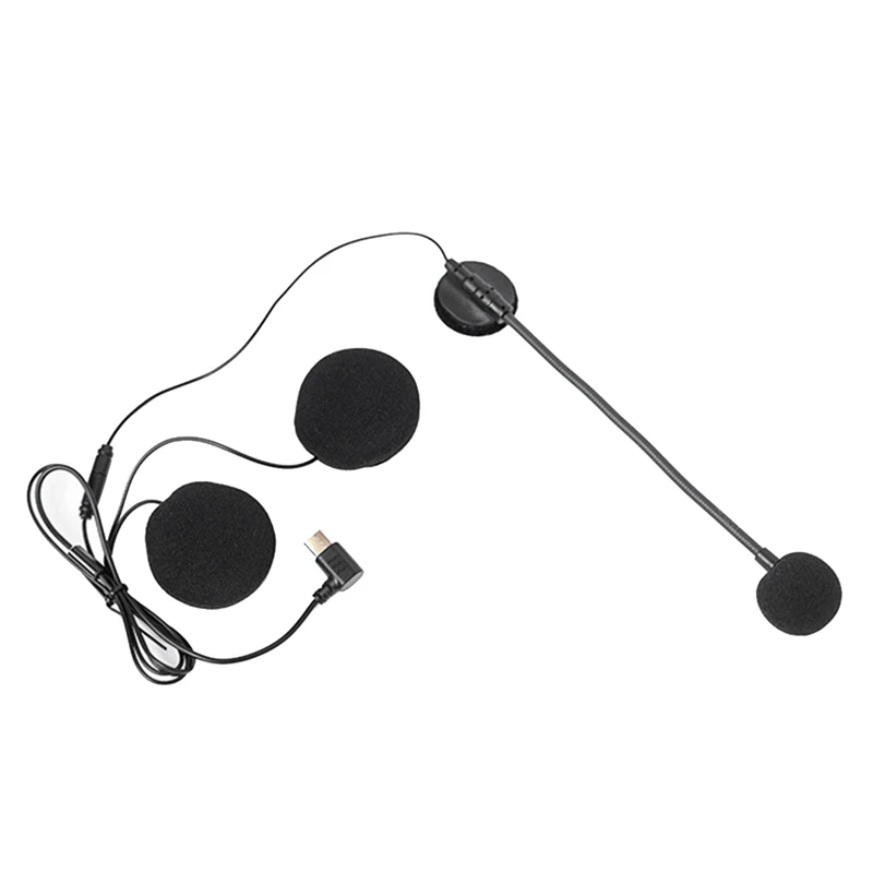 

Helmet Bluetooth Headset Helmet Accessories Earpiece Type-C Interface Microphone