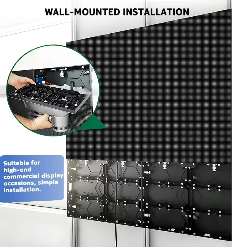 Фото Светодиодный цифровой видеоэкран P1.2-P2.5 для помещений, полноцветная LED-видеостена, высокоразрешающая панель с малым шагом пикселя для студии A №2