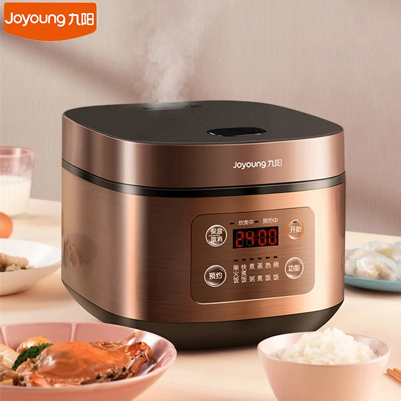 

Joyoung Electric Rice Cooker 4L 5L Household Multifunction Rice Cooking Pot Non-stick Liner 24H Reservation For Kitchen 220V