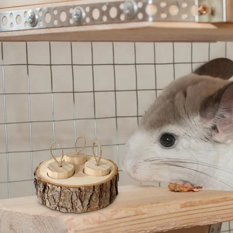 Игрушки для хомяков жевательные игрушки кролик деревянные деревянный