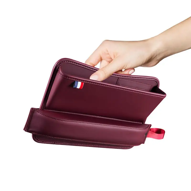 

Leather Car Seat Gap Slot Storage Box Drop Stop Plug Filler Crevice Phone Holder Organizer Interior Slot Box Decoration