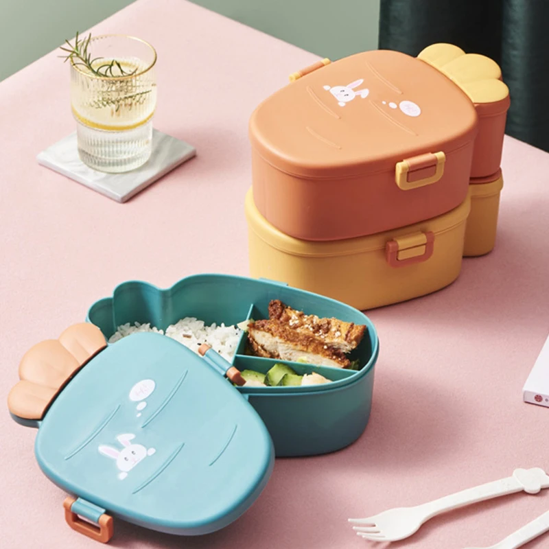 Симпатичный Ланч-бокс Bento для микроволновой печи студентов офисных работников