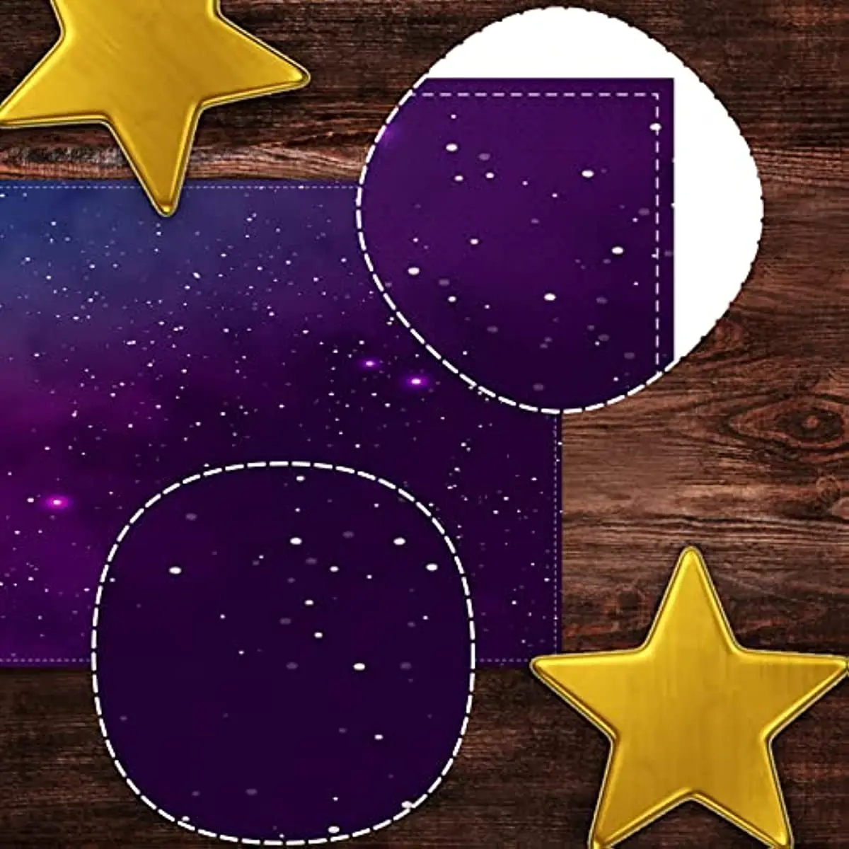 Фото Льняная дорожка Galaxy для стола для детей, украшения для дня рождения, звезды, космического пространства, звездная ночь, столовая, кухня, домашний декор №4
