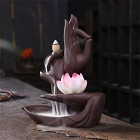 buddha hand flower ceramic incense burner incense cones home decorationdesktop decorencensoir smoke waterfall lotus %d0%b3%d0%be%d1%80%d0%b5%d0%bb%d0%ba%d0%b0
