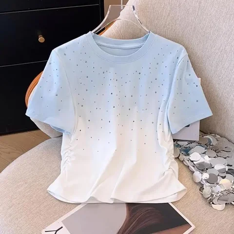 Футболка Neploe Fashion розово-белая