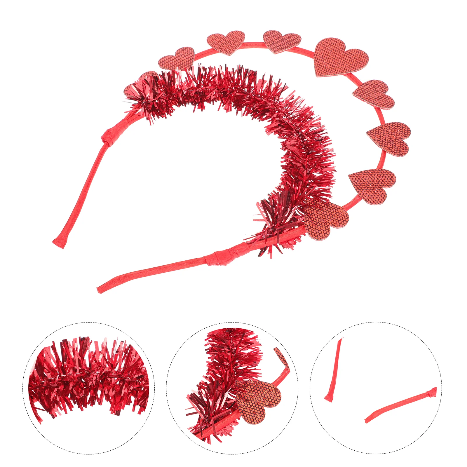 

Female Headpiece Valentine's Day Accessories Girls Party Decor Delicate Headband Women Hairband Ribbons Lovely Headwear