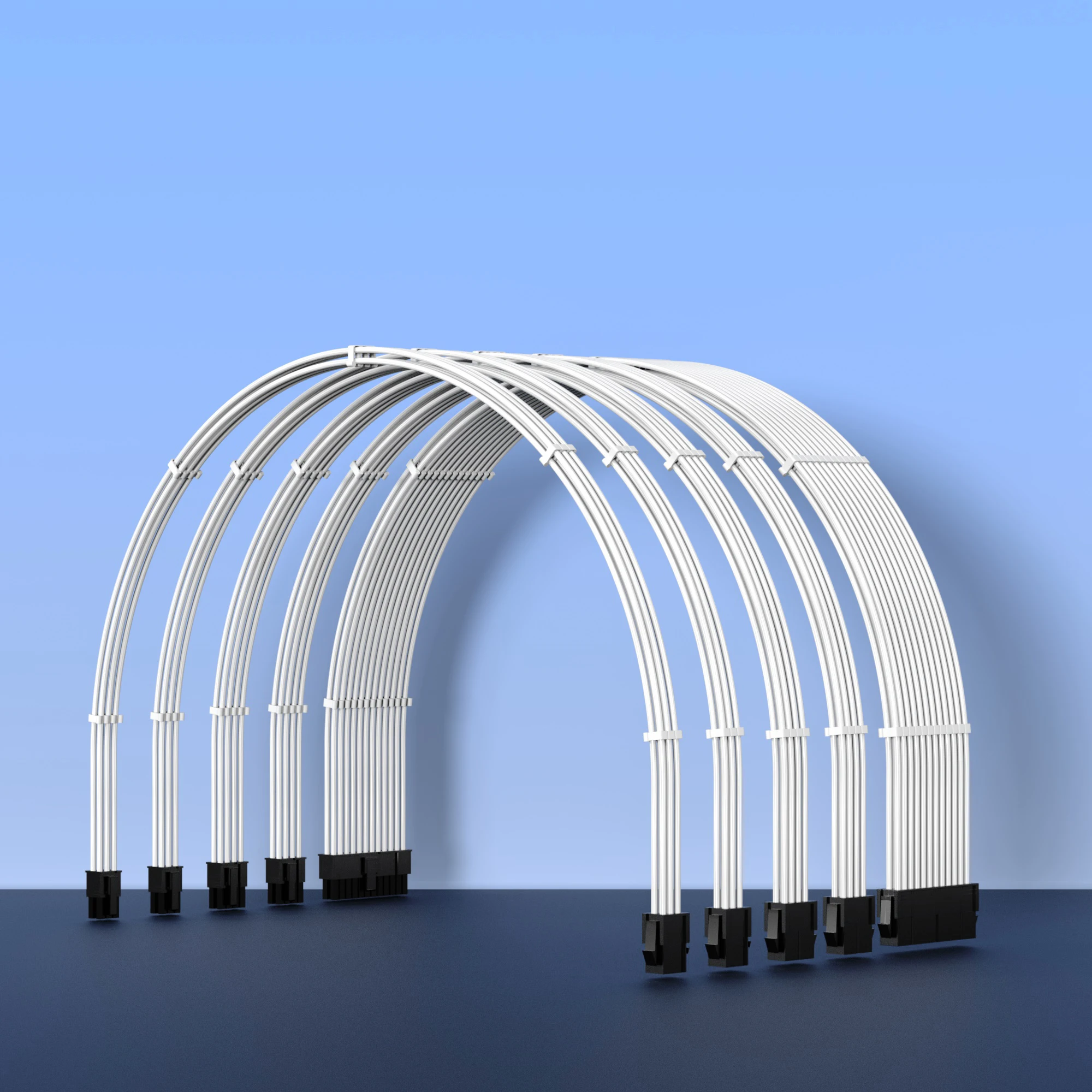 EPS CPU PCI-E EPS материнская плата по стандарту ATX 24pin 12В 8pin GPU 6 + 2pin кабель питания комплект удлинителей PSU