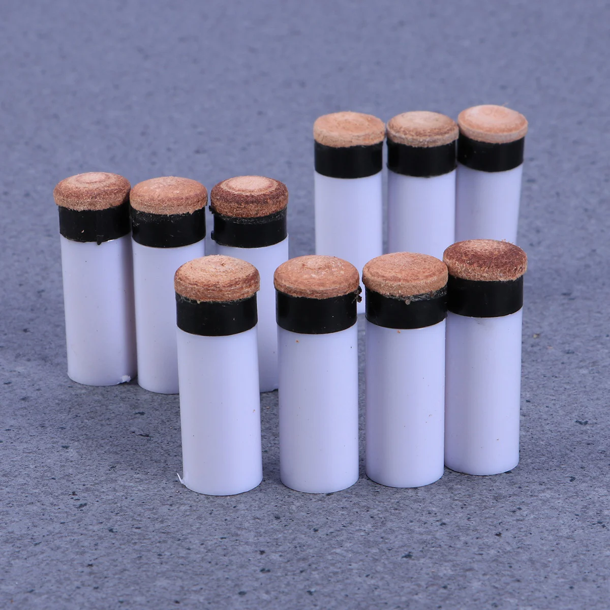 

10pcs American Style Billiard Ferrules and Tips Billiard Replacement Screw-on Tips with Pool Ferrules Hard