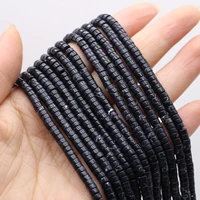round tube stone beads natural black emperor stone cylindrical small loose spacer beads for jewelry making diy bracelets 15