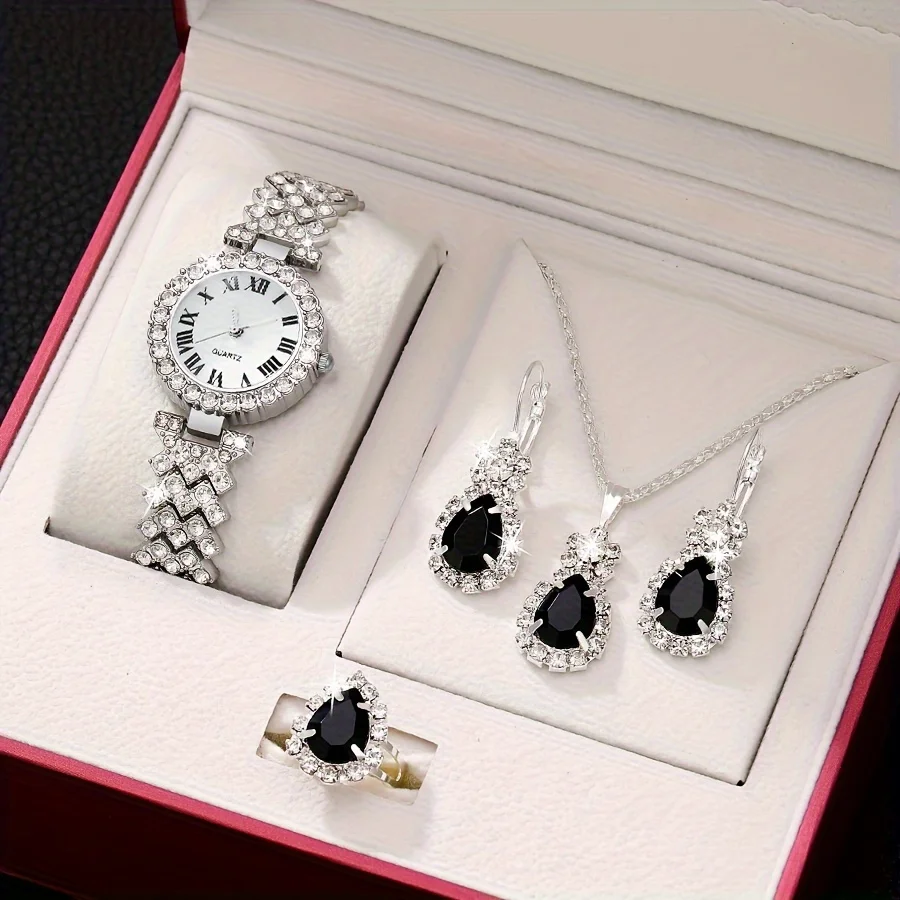 Часы женские кварцевые в римском стиле 4 шт./комплект