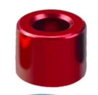 10pcslot thickness2 6mm aluminum alloy round black red aluminum casing spacer adjusting thickened shaft sleeve