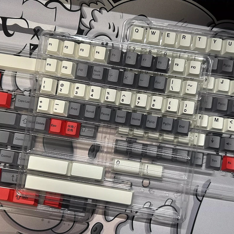 Фото 1 комплект кейкапов GMK Beta PBT с 5-сторонней сублимационной печатью, профиль Cherry, светонепроницаемые, для Alice Double B Split, с 7U пробелом №3