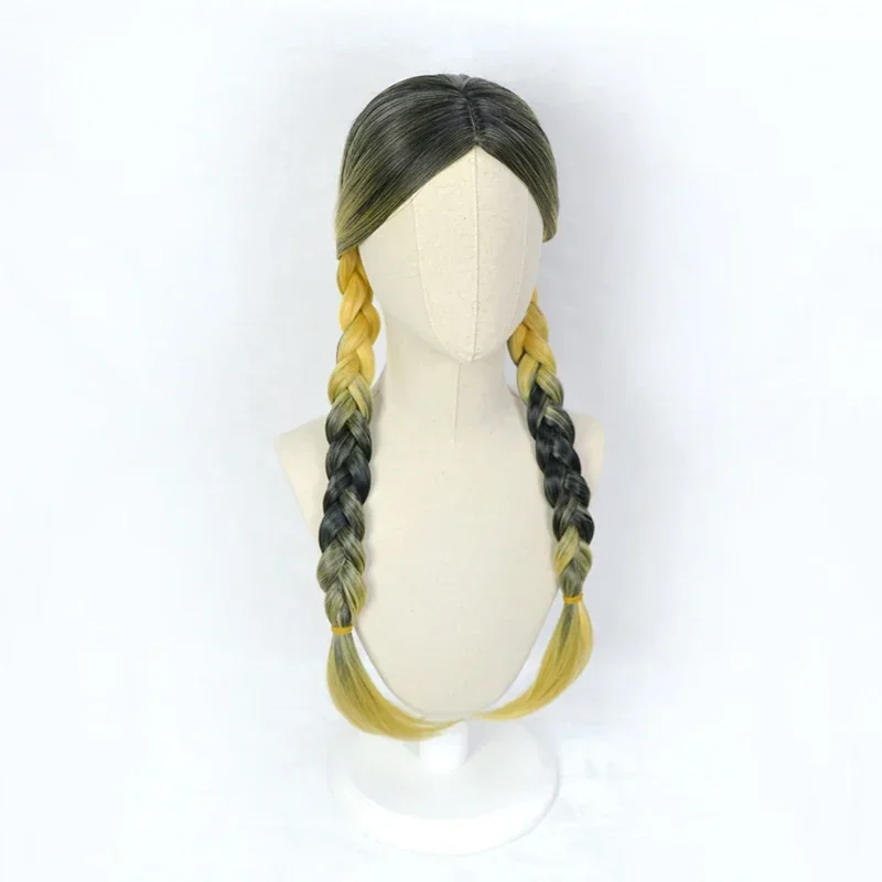 Токио Мстители Haitani Ran Braids Длинный парик Косплей Костюм Термостойкие