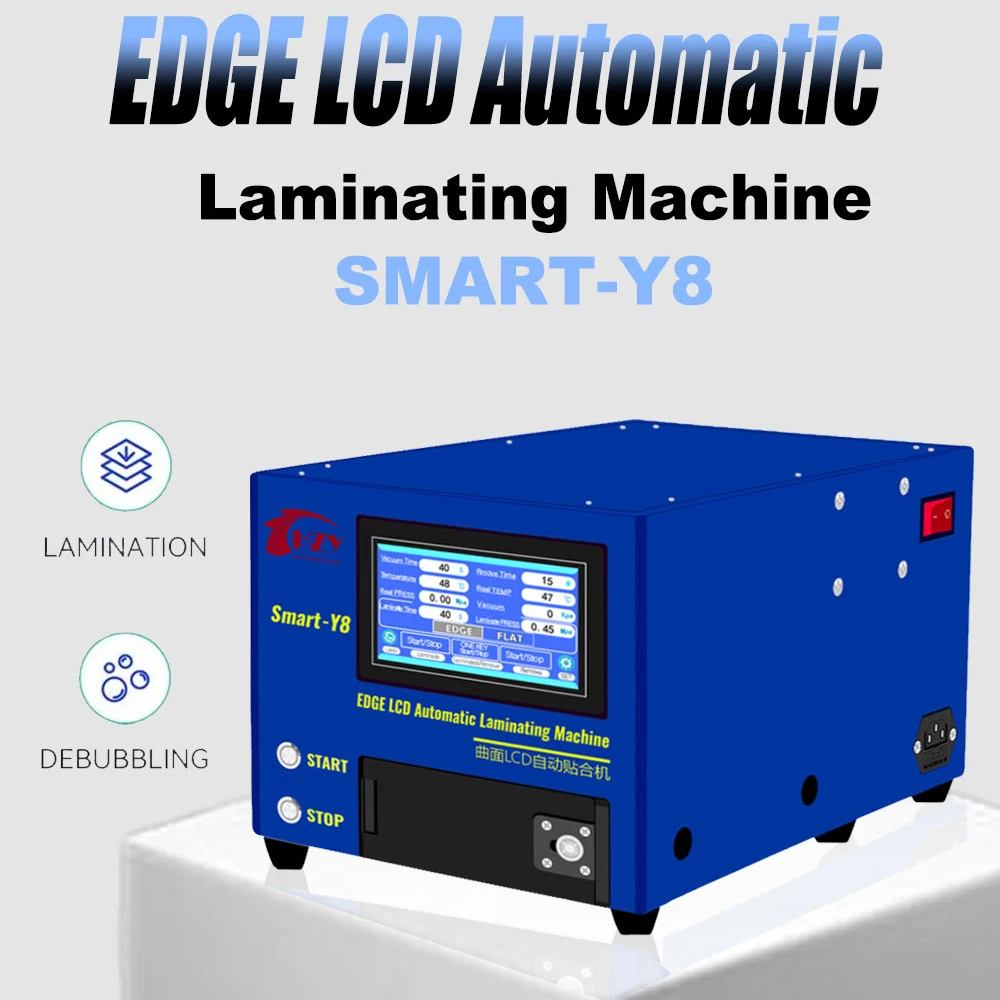 

Ламинатор HZY с изогнутым ЖК-дисплеем, устройство для ламинирования OCA, встроенный вакуумный насос для обновления плоских экранов Samsung, iPhone
