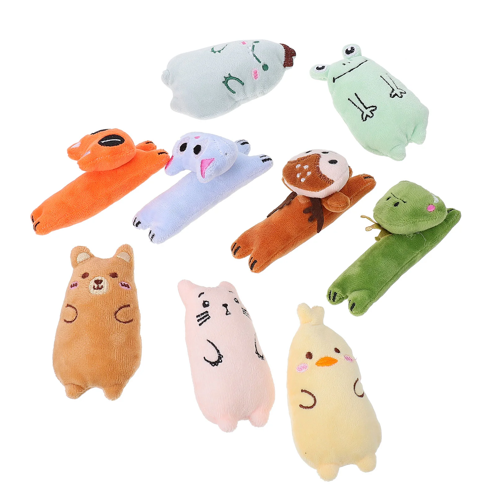 

9pcs Cat Toys Lovely Fine Durable Pet Cat Playthings Cartoon Kitten Toys Lovely Cat Teaser