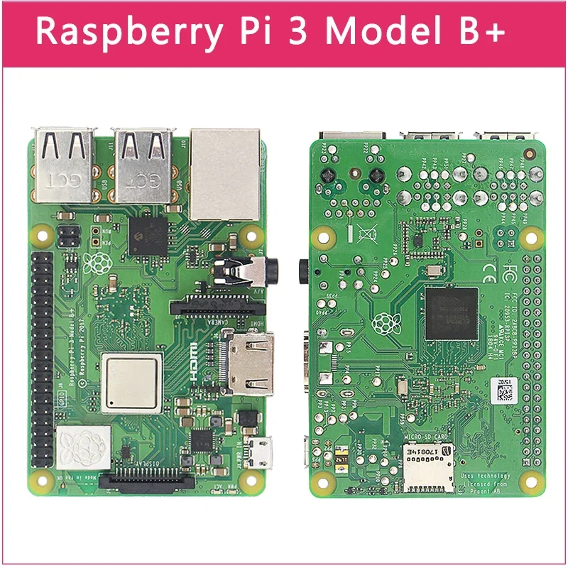 Фото Макетная плата Raspberry 3 Model B, 64-битный четырехъядерный процессор ARM Cortex-A53 1,4 ГГц с Wi-Fi и Bluetooth №3