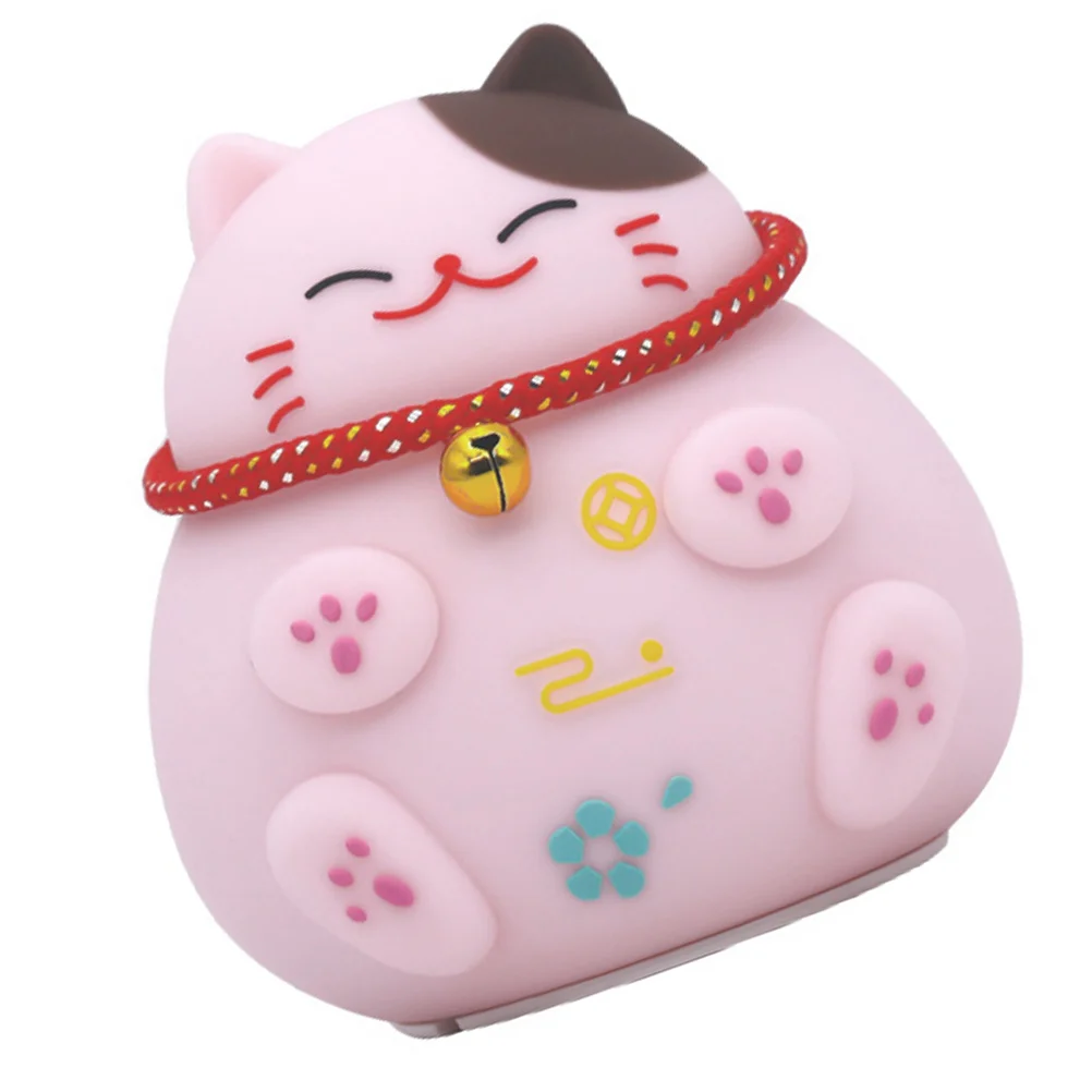 

Декоративная светодиодная лампа Fortune Cat с сенсорным датчиком, силиконовое прикроватное украшение, светильник