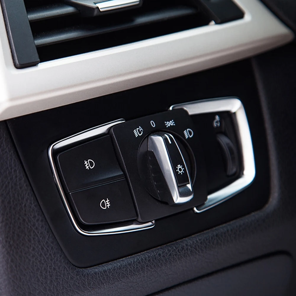 2 шт. ABS наклейки на раму переключателя фар BMW F30 F31 F32 F34 3 4
