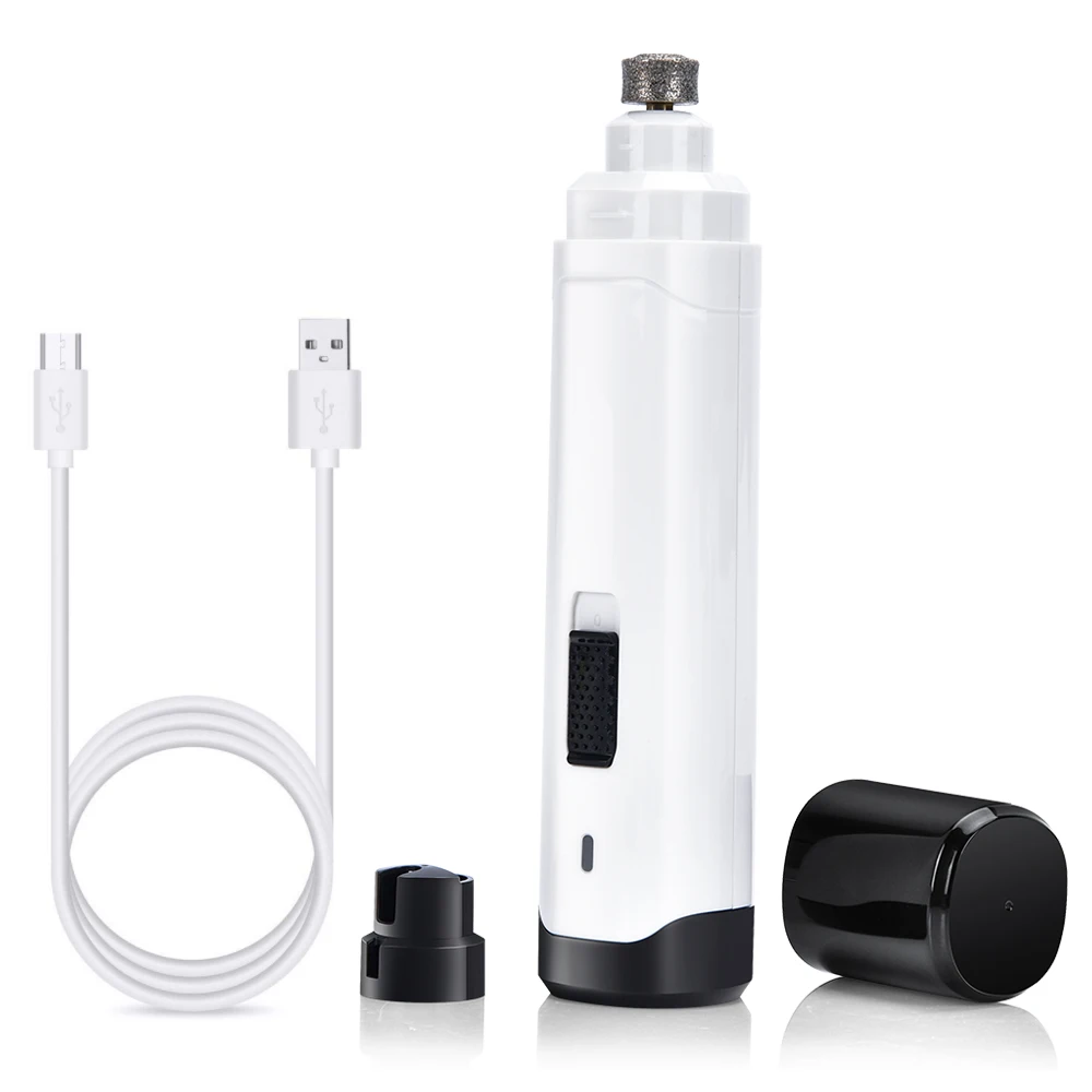 

Electric Dog Nail Clippers for Dog Nail Grinders Rechargeable USB Charging Pet Quiet Cat Paws Nail Grooming Trimmer Tools