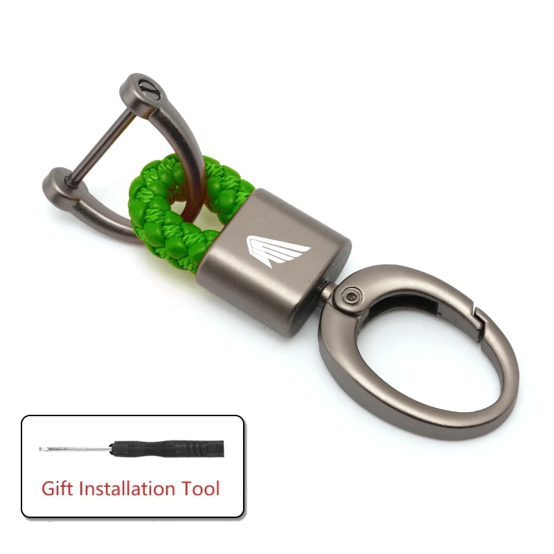 

Аксессуары для мотоциклов HONDA, металлический брелок с плетеной веревкой, брелок для ключей CB500X CB650R CBR650R CB500F CBR400RR CRF CB CR XR mrcrr