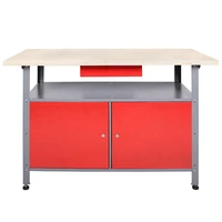 red grey garage tool storage cabinet workbench work table desk