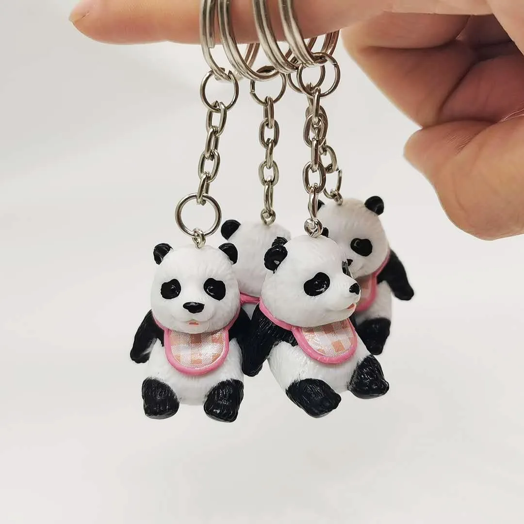 1PCS New cute panda baby keychain bag pendant promotional gift |