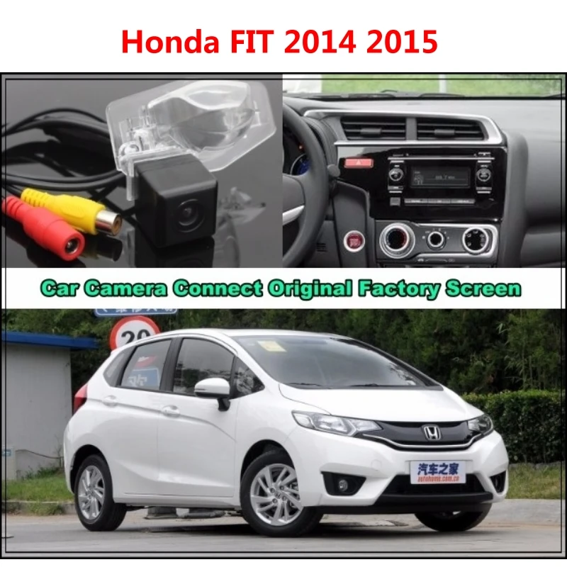 

for Honda FIT 2014 2015 Car Camera Connected Original Screen Monitor and Rearview Backup Camera Original car screen