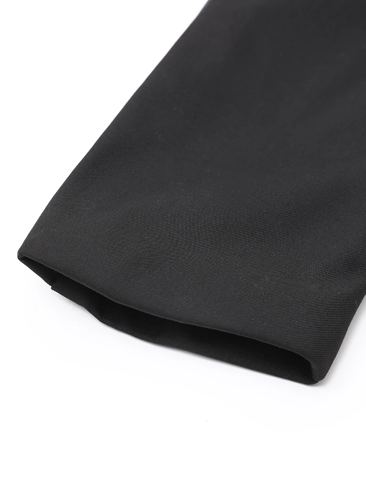 Женский стеганый Блейзер ZMEENNA черный пиджак большого размера с длинными рукавами