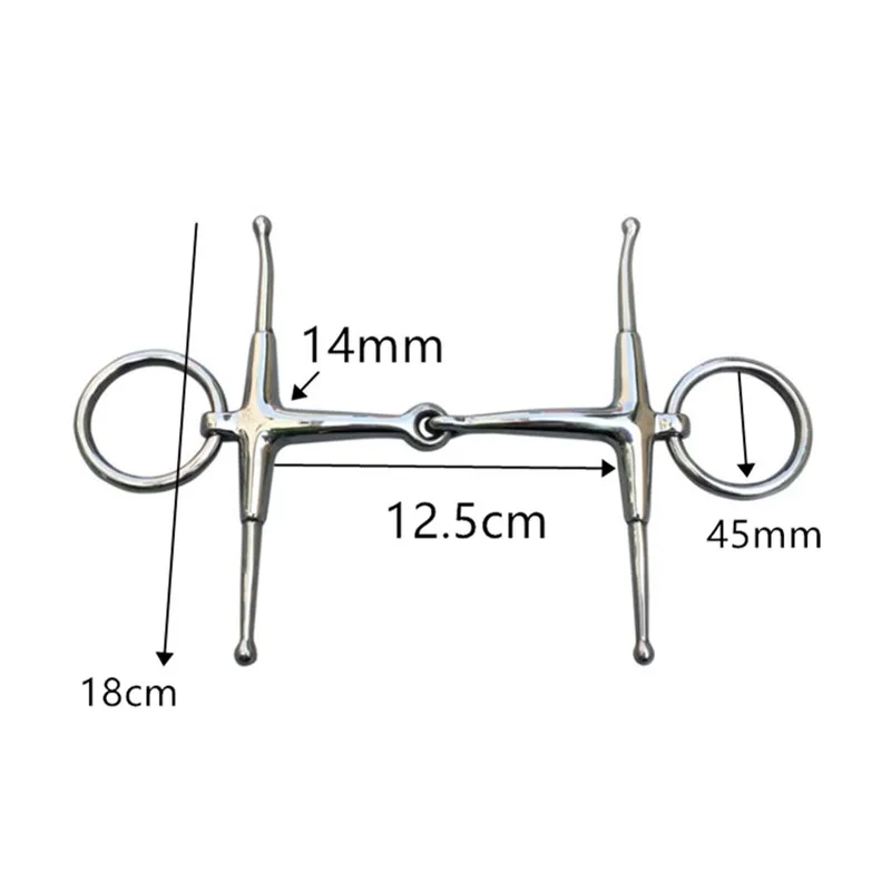 H-Type Stainless Steel Grade Harness 3cm Mouth Iron Water Clamp Accessories Chewing Equestrian Supplies