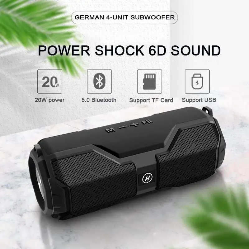 

New H29 Bluetooth Speaker Outdoor Strap Portable Speaker Card Portable Subwoofer